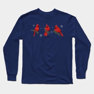 Winter Cardinals Long Sleeve T-Shirt